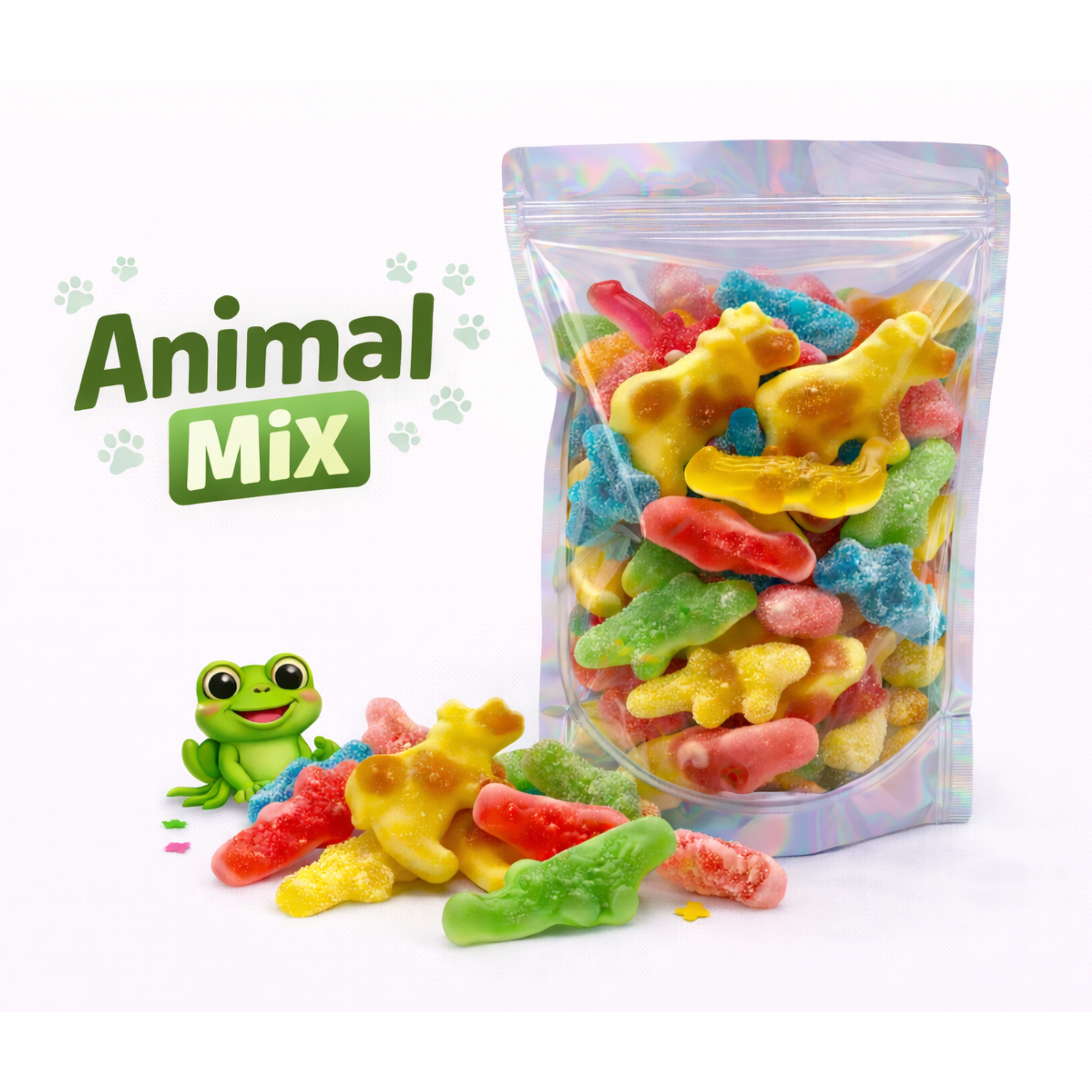 Mix di caramelle a tema animali