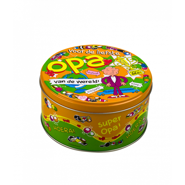 Filled sweet tin Grandpa and 500 grams