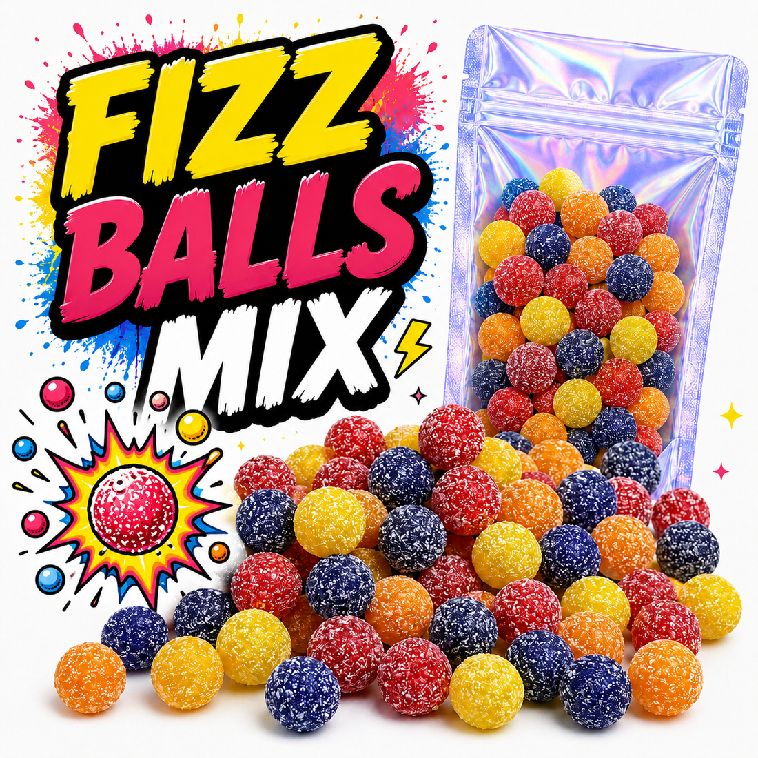 Lutti Mix di Palline Frizzanti