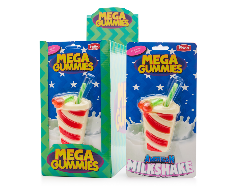 Mega Gummies Milkshake americano 120 gram