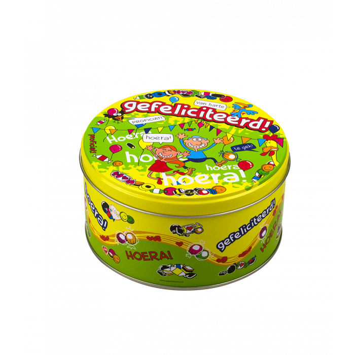 Scatola di caramelle ripiena Auguri - 500 g