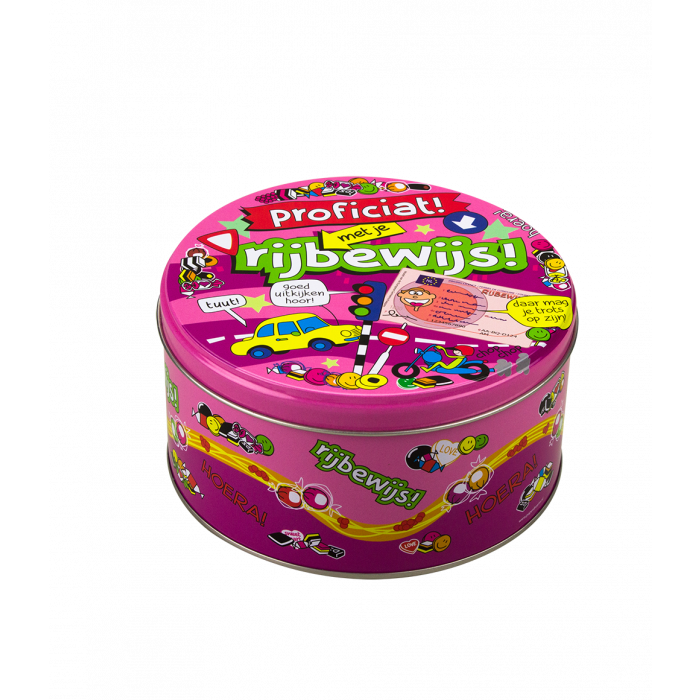 Scatola di caramelle ripiena Patente - 500 g
