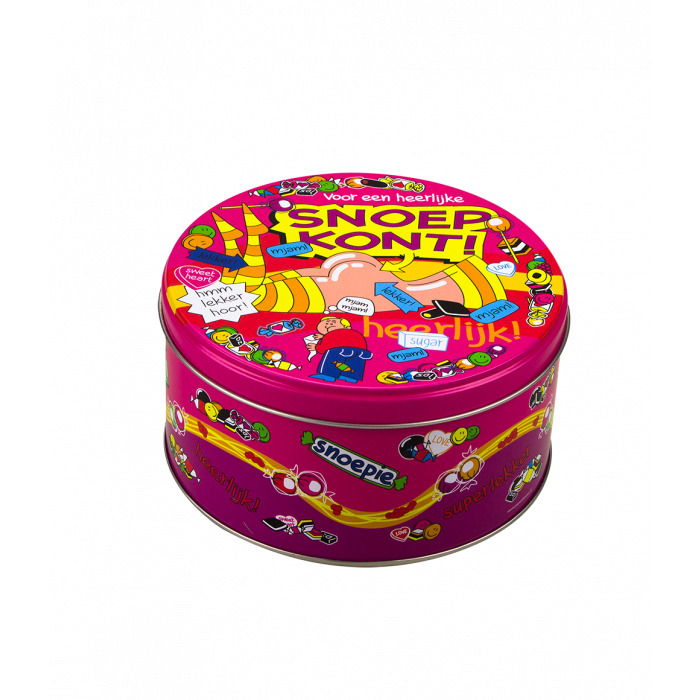 Filled sweet tin sweet tooth with 500 grams