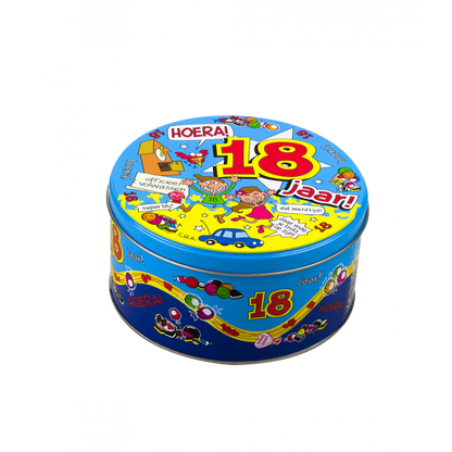 Scatola di caramelle ripiena 18 anni - 500 g