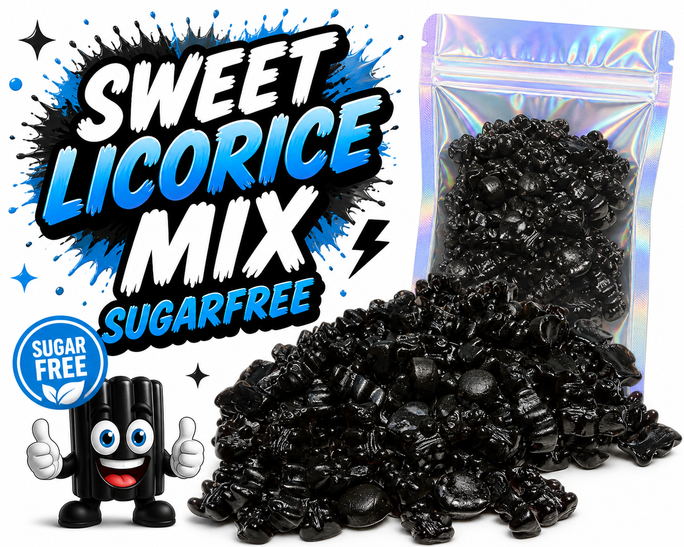 Mix di liquirizia dolce senza zucchero