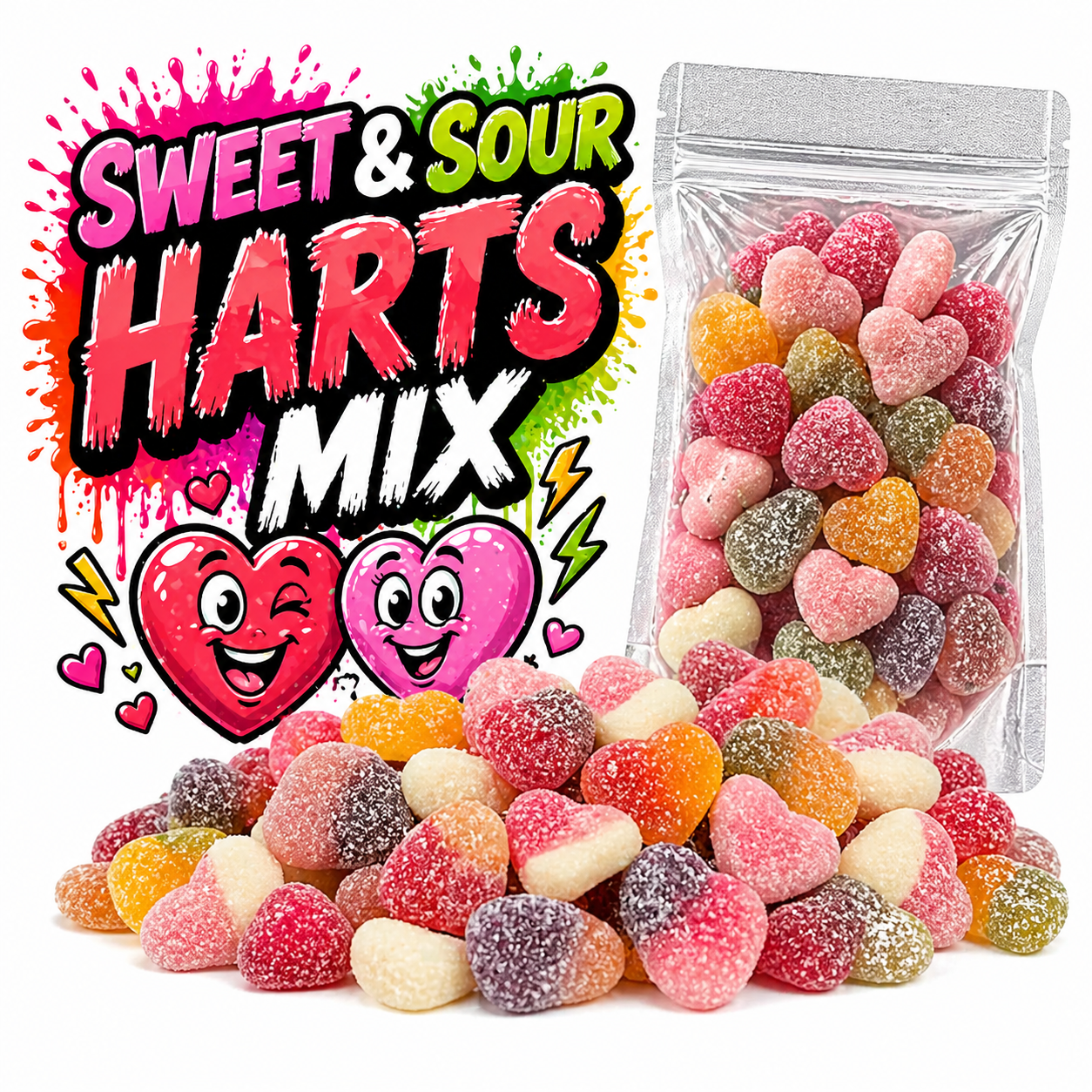 Mix di cuori dolci e aspri