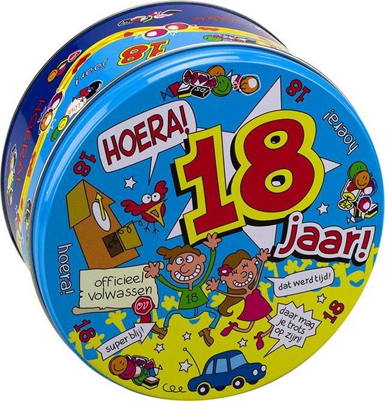 Scatola di caramelle ripiena 18 anni - 500 g